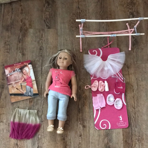 American Girl 2018 Exclusive Ballet Barre /& Outfit Doll Dance Slippers Only New